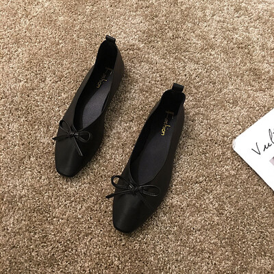 Single Shoe Womens Summer&Han Version Baitie Fashion Flat Bottom Lady Shoes Square Head Shallow Mouth Butterfly Knotted Bean
Single Shoe Womens Summer&Han Version Baitie Fashion Flat Bottom Lady Shoes Square Head Shallow Mouth Butterfly Knotted Bean