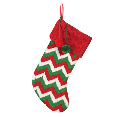 Knitted Christmas Stockings Ornaments Gift Holders With Two Pom-Poms Xmas Tree Fireplace Hanging Seasonal Decorations
Knitted Christmas Stockings Ornaments Gift Holders With Two Pom-Poms Xmas Tree Fireplace Hanging Seasonal Decorations