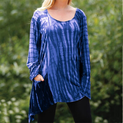 Starmoon Women Long Sleeve Irregular Hem Round Color Gradient Long Sleeve Pocket T-shirt
Starmoon Women Long Sleeve Irregular Hem Round Color Gradient Long Sleeve Pocket T-shirt