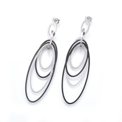 304 Stainless Steel Stud Earrings Dangle Earrings Oval Stainless Steel Color 75x21x9mm Pin 08mm
304 Stainless Steel Stud Earrings Dangle Earrings Oval Stainless Steel Color 75x21x9mm Pin 08mm