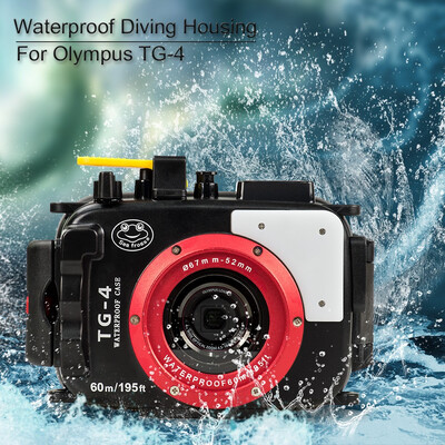 Meikon 195FT60M Underwater Camera Waterproof Diving housing for Olympus TG-3TG-4 Black Housing Red Filter
Meikon 195FT60M Underwater Camera Waterproof Diving housing for Olympus TG-3TG-4 Black Housing Red Filter