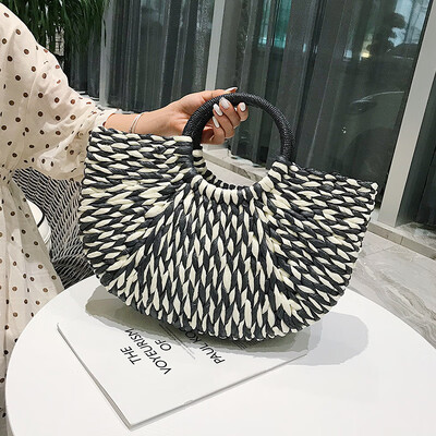 2019 New Colorful MOON Women Summer Beach Bag FashionStraw Handbags Rattan Bag Handmade Vintage Woven Bali Handbag For Female
2019 New Colorful MOON Women Summer Beach Bag FashionStraw Handbags Rattan Bag Handmade Vintage Woven Bali Handbag For Female