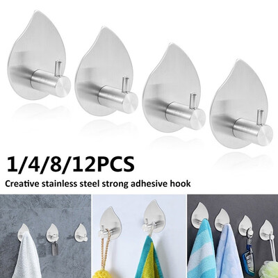 14812pcs Creative Stainless Steel Hooks Wall Door Clothes Coat Hat Hanger Kitchen Bathroom Rustproof Towel Hooks
14812pcs Creative Stainless Steel Hooks Wall Door Clothes Coat Hat Hanger Kitchen Bathroom Rustproof Towel Hooks