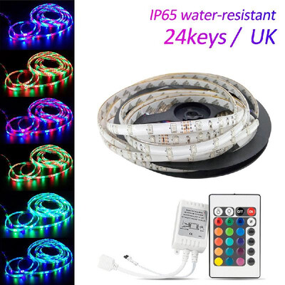 DC 12V 5M RGB LEDs Strip Light Set with IR Remote Flexible Cuttable Self-adhesive LED Strips IP65 Water Resistance for Home Party
DC 12V 5M RGB LEDs Strip Light Set with IR Remote Flexible Cuttable Self-adhesive LED Strips IP65 Water Resistance for Home Party