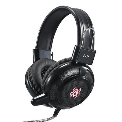 F15 Portable 35mm Wired Headphone Computer Gaming Headset Headband Earphone With LED Light Effect
F15 Portable 35mm Wired Headphone Computer Gaming Headset Headband Earphone With LED Light Effect