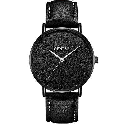 2018 GENEVA Watch Fashion Mens Leather Band Stainless Steel Quartz Wristwatch Luxury Minimalist Slim Black Watches Hot Sale
2018 GENEVA Watch Fashion Mens Leather Band Stainless Steel Quartz Wristwatch Luxury Minimalist Slim Black Watches Hot Sale