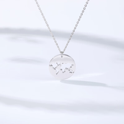 Creative Clavicle Chain World Map Necklace Women Geometric Round Vintage Origami Circle Globetrotter Necklaces&Pendants
Creative Clavicle Chain World Map Necklace Women Geometric Round Vintage Origami Circle Globetrotter Necklaces&Pendants