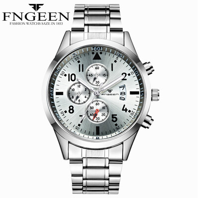 Gobestart FNGEEN Men Luxury Casual Watch Quartz Stainless Steel Waterproof Calendar Watch
Gobestart FNGEEN Men Luxury Casual Watch Quartz Stainless Steel Waterproof Calendar Watch