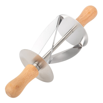 Stainless Steel Croissant Rolling Cutter Bread Dough Pastry Making Tool with Wooden HandleCroissant Cutter Roller
Stainless Steel Croissant Rolling Cutter Bread Dough Pastry Making Tool with Wooden HandleCroissant Cutter Roller