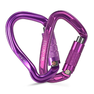 23KN Twist Gate Carabiner 24KN Auto Locking Carabiner Screw Gate D Shape Buckle Pack Rappelling Hammock Locking Clip D-ring
23KN Twist Gate Carabiner 24KN Auto Locking Carabiner Screw Gate D Shape Buckle Pack Rappelling Hammock Locking Clip D-ring