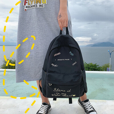 Ins womens Korean high school small&fresh junior high school high-capacity college students double-shoulder bag
Ins womens Korean high school small&fresh junior high school high-capacity college students double-shoulder bag