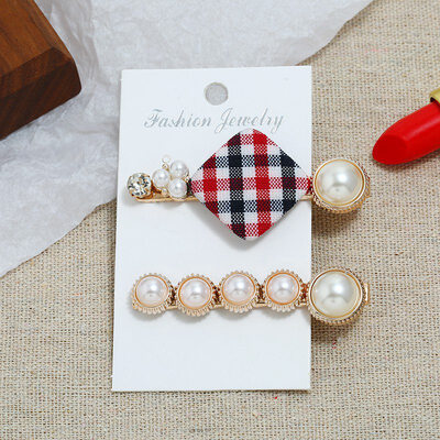 Pearl Hair Clip Headwear Sweet Pearl Hairpin Lattice Word Clip Sid Two piece Set Pearl Alloy Resin Hairpin Headdress Accessories
Pearl Hair Clip Headwear Sweet Pearl Hairpin Lattice Word Clip Sid Two piece Set Pearl Alloy Resin Hairpin Headdress Accessories
