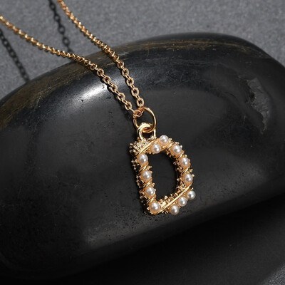 New Alloy Necklace Creative Design Simple Female Letters Pearl Pendant Necklace Jewelry Beautiful Romantic Wedding Party
New Alloy Necklace Creative Design Simple Female Letters Pearl Pendant Necklace Jewelry Beautiful Romantic Wedding Party