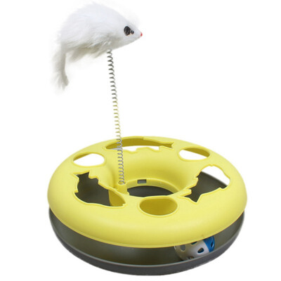 Cat training toys Single-layer Amusement Plate Mouse Cat Toys Cat Turntable Pet Interactive Toys Cat Supplies pet gato 4 Colos
Cat training toys Single-layer Amusement Plate Mouse Cat Toys Cat Turntable Pet Interactive Toys Cat Supplies pet gato 4 Colos