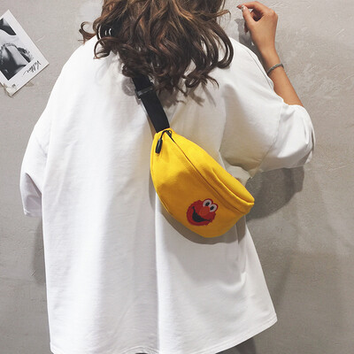 Ins super fire chest bag female 2019 new wave Korean version of the wild sports pockets cartoon sesame street canvas small bag
Ins super fire chest bag female 2019 new wave Korean version of the wild sports pockets cartoon sesame street canvas small bag