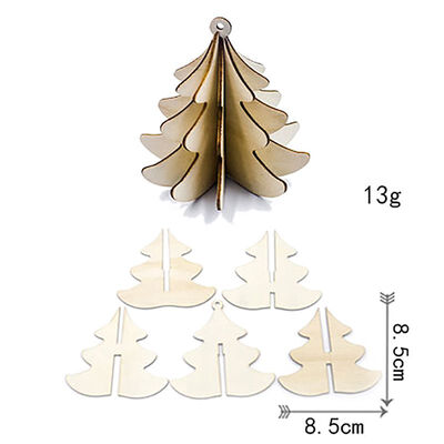 5PCS Wood Slices Splicing DIY 3D Christmas Pendants With Hang String For Xmas Tree Or Home Indoor Decorations Produtos Natalinos
5PCS Wood Slices Splicing DIY 3D Christmas Pendants With Hang String For Xmas Tree Or Home Indoor Decorations Produtos Natalinos