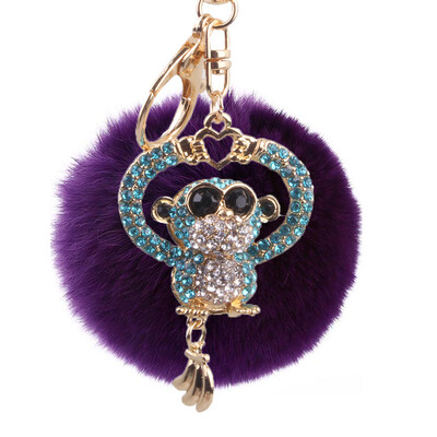Hair Ball Keychain Creative Diamond Love Heart Monkey Rex Rabbit Hair Ball Female Bag Pendant Pendant
Hair Ball Keychain Creative Diamond Love Heart Monkey Rex Rabbit Hair Ball Female Bag Pendant Pendant