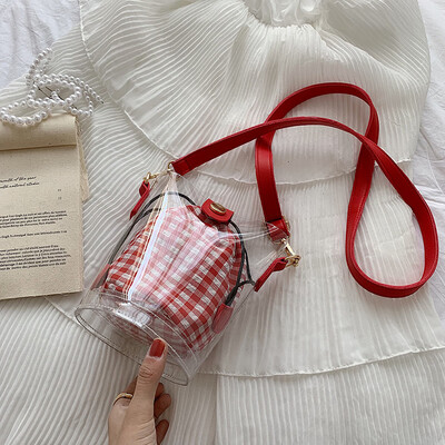 Qiao Bani 2019 new Korean chic fashion transparent lattice bucket bag shoulder diagonal trend handbags wholesale
Qiao Bani 2019 new Korean chic fashion transparent lattice bucket bag shoulder diagonal trend handbags wholesale