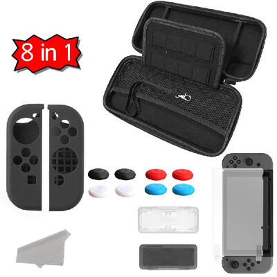8 in 1 Carbon Fibre Protective Case Cover Storage Shell Pouch Protector Waterproof Gamepad Case for Nintendo Switch NS NX Black
8 in 1 Carbon Fibre Protective Case Cover Storage Shell Pouch Protector Waterproof Gamepad Case for Nintendo Switch NS NX Black