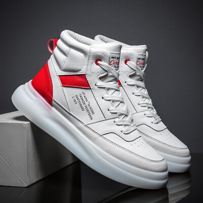2019 autumn European station mens trend high-top shoes white shoes trend leisure sports students street dance shoes
2019 autumn European station mens trend high-top shoes white shoes trend leisure sports students street dance shoes