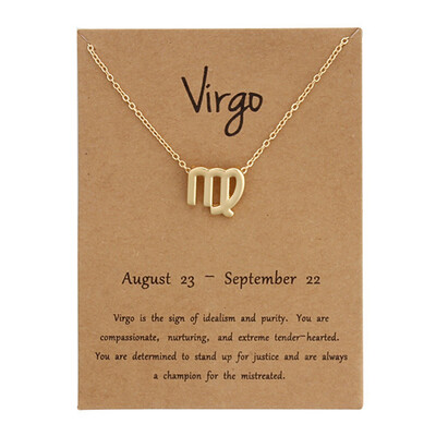 Constellation Pendant Necklace Sign Necklace Birthday Gifts Message Card For Women Girls
Constellation Pendant Necklace Sign Necklace Birthday Gifts Message Card For Women Girls