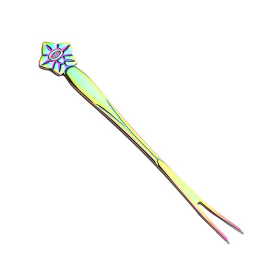 Toponeto Colorful Flower Stainless Steel Fruit Fork Two Tooth Dessert Fork Home Kitchen
Toponeto Colorful Flower Stainless Steel Fruit Fork Two Tooth Dessert Fork Home Kitchen