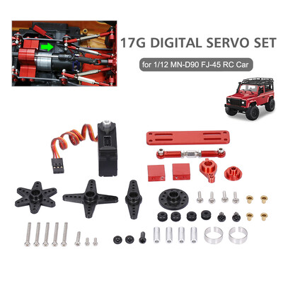 Replacement For 112 MN-D90 FJ-45 17g Digital Servo Set Upgrade Car Servo High Torque Metal Gear RC Parts
Replacement For 112 MN-D90 FJ-45 17g Digital Servo Set Upgrade Car Servo High Torque Metal Gear RC Parts
