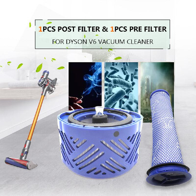 1pcs Post Filter & 1pcs Pre Filter HEPA Motor Filter Replacement for Dyson V6 Vacuum Cleaner
1pcs Post Filter & 1pcs Pre Filter HEPA Motor Filter Replacement for Dyson V6 Vacuum Cleaner