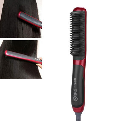 Greensen Hair Straightener Electric Hair Comb Straightening Brush Curly Hair Mini Hair Styling Tool 220V 
Greensen Hair Straightener Electric Hair Comb Straightening Brush Curly Hair Mini Hair Styling Tool 220V