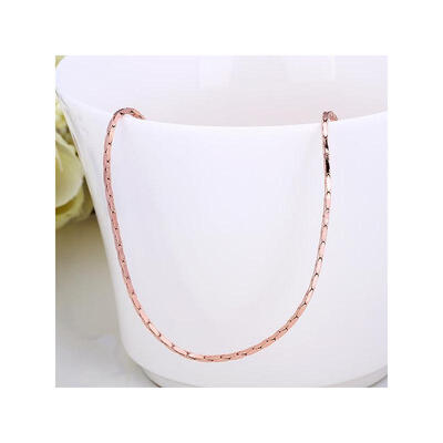 18K Rose Gold Plated Tin Alloy Snake Chain Fine Necklace Making with Lobster Claw Clasps 18" 1mm
18K Rose Gold Plated Tin Alloy Snake Chain Fine Necklace Making with Lobster Claw Clasps 18" 1mm