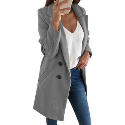Women Autumn Winter New Fashion Casual Solid Color Lapel Long Button Wool Top Coat
Women Autumn Winter New Fashion Casual Solid Color Lapel Long Button Wool Top Coat