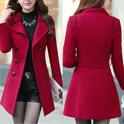 Gobestart Women Wool Double Breasted Coat Elegant Long Sleeve Work Office Fashion Jacket
Gobestart Women Wool Double Breasted Coat Elegant Long Sleeve Work Office Fashion Jacket