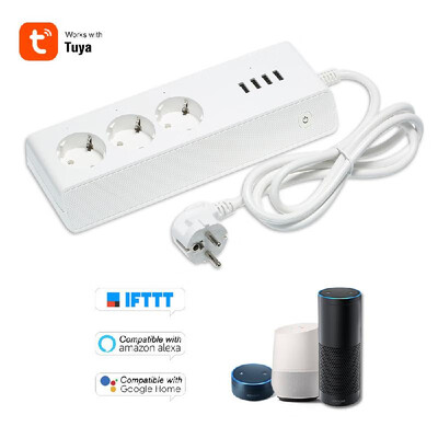 WiFi Smart Power Strip Socket Compatible with Amazon Alexa Google Home Voice Control Multi-Plug Timer Switch Power Strip Outlet wi
WiFi Smart Power Strip Socket Compatible with Amazon Alexa Google Home Voice Control Multi-Plug Timer Switch Power Strip Outlet wi
