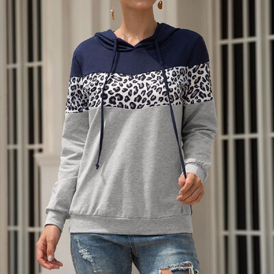 2019 autumn&winter new cross-border European&American womens Yamaha explosion models hot leopard stitching hooded drawstr
2019 autumn&winter new cross-border European&American womens Yamaha explosion models hot leopard stitching hooded drawstr