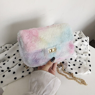 Bag female new wild plush lock single back Messenger bag fashion chain Messenger bag tide
Bag female new wild plush lock single back Messenger bag fashion chain Messenger bag tide