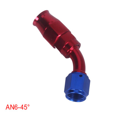 Tailored AN -6 45 degree Stealth Blue & Red Teflon Hose Fitting Oil Fuel Line Adapter
Tailored AN -6 45 degree Stealth Blue & Red Teflon Hose Fitting Oil Fuel Line Adapter