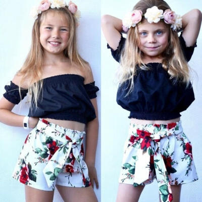 Summer Kids Baby Girl Flower Ruffle Off Shoulder Crop Tops Shorts Pants Sunsuit Outfit 2Pcs
Summer Kids Baby Girl Flower Ruffle Off Shoulder Crop Tops Shorts Pants Sunsuit Outfit 2Pcs