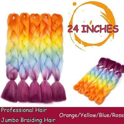 24 Inches Braiding Hair Ombre for crochet Hair Weave with Synthetic&Twist Braiding Hair Extensions Dark black 100gpc
24 Inches Braiding Hair Ombre for crochet Hair Weave with Synthetic&Twist Braiding Hair Extensions Dark black 100gpc
