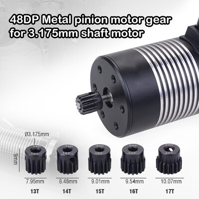 Siaonvr SURPASSHOBBY 5Pcs 3175mm 48DP 13T-17T Pinion Motor Gear for 110 RC Car Motor
Siaonvr SURPASSHOBBY 5Pcs 3175mm 48DP 13T-17T Pinion Motor Gear for 110 RC Car Motor