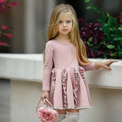 Kids Toddler Baby Girls Flower Princess Pageant Party Dress Summer Dress Long Sleeve Lace Dresses
Kids Toddler Baby Girls Flower Princess Pageant Party Dress Summer Dress Long Sleeve Lace Dresses