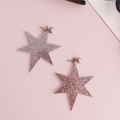 Big Exaggerated Star Earrings Resin Luxury Sequin Drop Dangle Earrings for Women Girl Geometric Fashion Jewelry Wholesale
Big Exaggerated Star Earrings Resin Luxury Sequin Drop Dangle Earrings for Women Girl Geometric Fashion Jewelry Wholesale