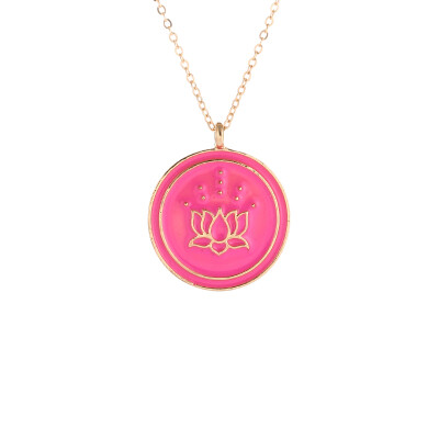 Fashion Jewelry Magical Talisman Series Glaze Enamel Drop Lotus New Beginings Charm Pendant Necklace For Women
Fashion Jewelry Magical Talisman Series Glaze Enamel Drop Lotus New Beginings Charm Pendant Necklace For Women