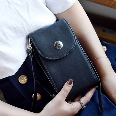 Tailored Retro Lady Simple Solid Color Long Mobile Wallet Messenger Bag Shoulder Bag
Tailored Retro Lady Simple Solid Color Long Mobile Wallet Messenger Bag Shoulder Bag