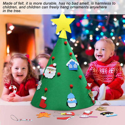 3D DIY Christmas Tree Set Snowman with Ornaments Fake Christmas Tree Kids Toys for New Year Gifts Decoration Xmas Felt Tree
3D DIY Christmas Tree Set Snowman with Ornaments Fake Christmas Tree Kids Toys for New Year Gifts Decoration Xmas Felt Tree