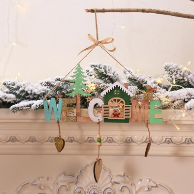 Christmas Wooden Bells Letter Pendant Welcome to the Door Sign Creative Shop Indicating Widget Hanging Decoration
Christmas Wooden Bells Letter Pendant Welcome to the Door Sign Creative Shop Indicating Widget Hanging Decoration