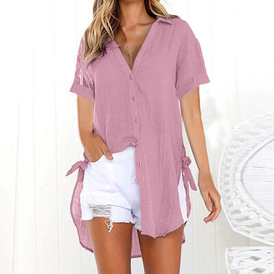 Starmoon Womens Loose Button Long Shirt Dress Cotton Ladies Casual Tops T-Shirt Blouse
Starmoon Womens Loose Button Long Shirt Dress Cotton Ladies Casual Tops T-Shirt Blouse