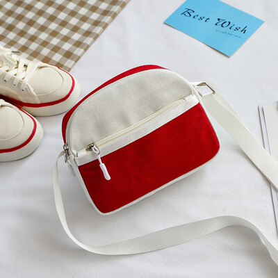Tailored Women Contrast Color Cute Student Canvas Bag Versatile Shoulder Messenger Bag
Tailored Women Contrast Color Cute Student Canvas Bag Versatile Shoulder Messenger Bag