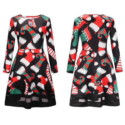 BOFUTE New Europe America Womens Clothing O-Neck Printing Skirt Christmas Clothing Long Sleeve Dress 1210
BOFUTE New Europe America Womens Clothing O-Neck Printing Skirt Christmas Clothing Long Sleeve Dress 1210