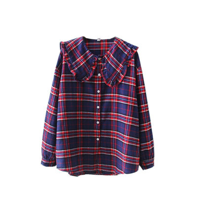 Summer Women Plaid Print Shirts Fitness Long Sleeve Blouse Tee Casual Lapel Tops Women Retro Temperament Tops
Summer Women Plaid Print Shirts Fitness Long Sleeve Blouse Tee Casual Lapel Tops Women Retro Temperament Tops