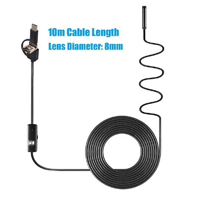 3-in-1 Industrial Endoscope Borescope Inspection Camera Built-in 6 LEDs IP67 Waterproof USB Type-C Endoscope for Android Smartphon
3-in-1 Industrial Endoscope Borescope Inspection Camera Built-in 6 LEDs IP67 Waterproof USB Type-C Endoscope for Android Smartphon